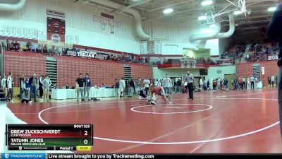 120 lbs Champ. Round 2 - Drew Zuckschwerdt, Club Madison vs Tatumn Jones, Falcon Wrestling Club