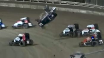 Brenham Crouch Violent Heat Race Flip At Bubba Raceway Park