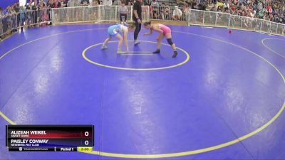 118 lbs Quarterfinal - Alizeah Weikel, Sweet Home vs Paisley Conway, Newberg Mat Club