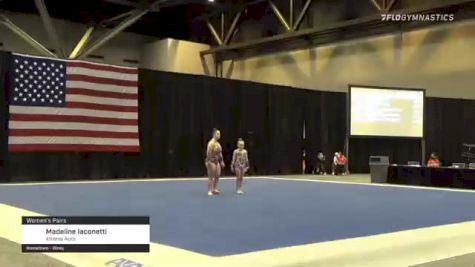 Madeline Iaconetti - Women's Pairs, Xtreme Acro - 2021 USA Gymnastics Championships