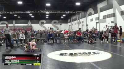 90 lbs Placement Matches (8 Team) - Noah Watkins, Minions Black (GA) vs Lane Gowl, Rebellion