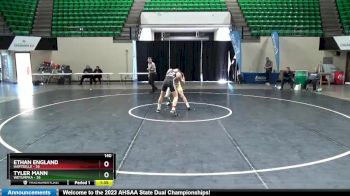 140 lbs Finals (2 Team) - ETHAN ENGLAND, Hartselle vs Tyler Mann, Wetumpka