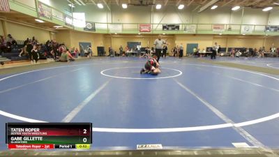 65 lbs 1st Place Match - Taten Roper, Dexter Youth Wrestling vs Gabe Gillette, Gladiators