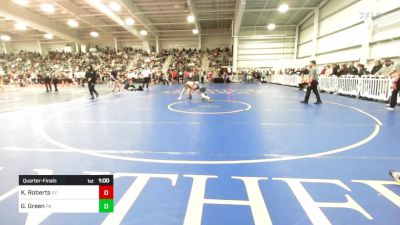 126 lbs Quarterfinal - Kaygen Roberts, KY vs Gavin Green, PA