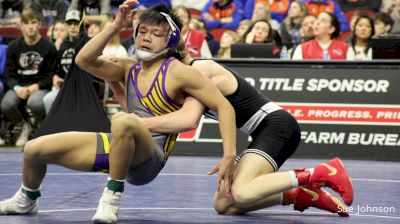 2A-120 lbs 1st Place Match - Camron Phetxoumphone, Webster City vs Kale Petersen, Greene County