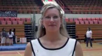 Kerrie Beach on the Falcons' last home meet and preparation for MAC Championships