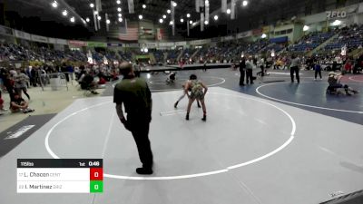 115 lbs Consi Of 16 #2 - Leland Chacon, Centauri vs Izaak Martinez, Grizzly WC