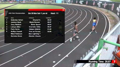 Youth Girls' 200m, Semi-Finals 12 - Age 11-12