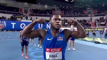 Eli Hall Dedicates 60m Victory To Cameron Burrell