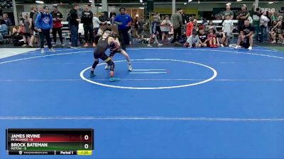 48 lbs Semis (4 Team) - Brock Bateman, M2TCNJ vs James Irvine, PA Alliance