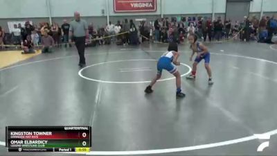 56 lbs Quarterfinal - Omar ElBardicy, Legend Wrestling Club vs Kingston Towner, Dinwiddie Mat Rats