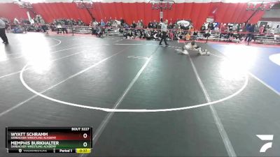 77 lbs Cons. Round 1 - Memphis Burkhalter, Sarbacker Wrestling Academy vs Wyatt Schramm, Sarbacker Wrestling Academy