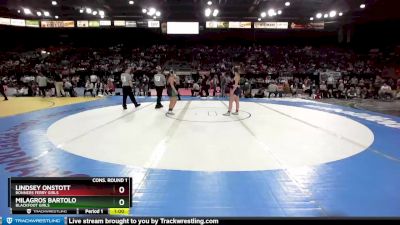 G 152 lbs Cons. Round 1 - Milagros Bartolo, Blackfoot Girls vs Lindsey Onstott, Bonners Ferry Girls