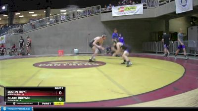 140 lbs Round 1 (4 Team) - Blake Brown, Sutherlin vs Justin Hoyt, Harrisburg