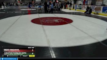 90-99 lbs Rr2 - Brody Bingaman, NORTH POLE WRESTLING CLUB vs Christian Marquez Hopson, ARCTIC WARRIORS WRESTLING CLUB
