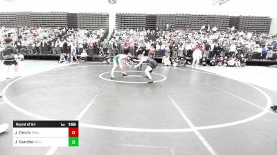 128-I lbs Round Of 64 - Jamison Devlin, Pride WC vs J.T. Sandler, Bellmore-JFK