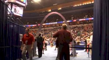 Crowd cheering for Kyle Dake