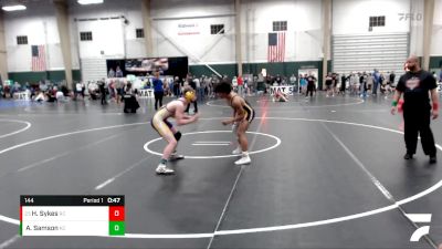 144 lbs Cons. Round 3 - Hunter Sykes, Raymond Central vs Aaron Samson, WaKeeney Wrestling Club