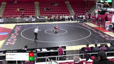 141 lbs Finals (2 Team) - Dante Frinzi, Harvard vs Wyatt Henson, Lock Haven