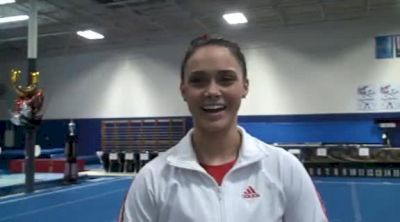 Heather Elswick, All Smiles after Winning the State Floor Title