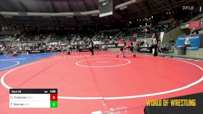 80 lbs Round Of 16 - Case Freeman, Sebolt Wrestling Academy vs Trenton Warren, Valiant Prep