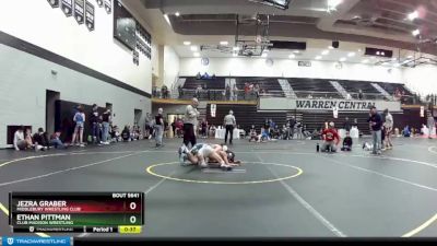 106 lbs Quarterfinal - Ethan Pittman, Club Madison Wrestling vs Jezra Graber, Middlebury Wrestling Club