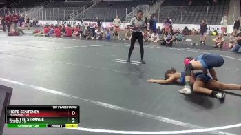G-120 lbs Finals (2 Team) - Hope Senteney, 14U Indiana vs Elliotte Strange, 14U Texas