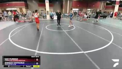 138 lbs Cons. Round 4 - Sam Iturrino, Carrollton Thunder Wrestling vs Enrique Santacruz, Spartan Mat Club