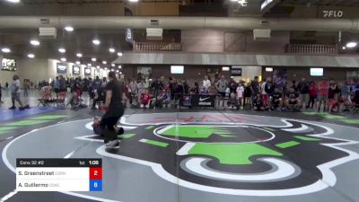 38 kg Cons 32 #2 - Samuel Greenstreet, Cornerstone Mat Club vs Ausome Guillermo, Coachella Valley Wrestling Club