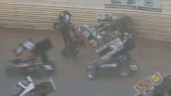 Hard Opening Lap Sprint Car Crash At Port Royal