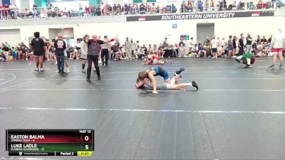 100 lbs Round 3 (6 Team) - Luke Ladle, Florida Scorpions vs Easton Balma, Xtreme Team