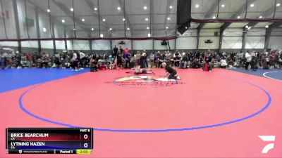 106 lbs Quarterfinal - Brice Bearchum, CA vs Lytning Hazen, CA