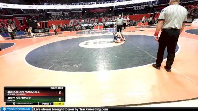 3A 106 lbs Cons. Round 1 - Joey Sikorsky, Geneva vs Jonathan Marquez, Gurnee (Warren)