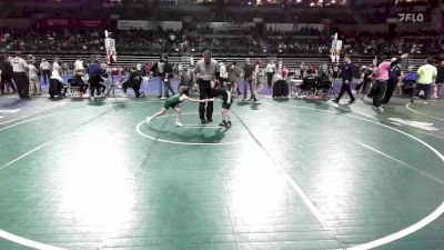 55 lbs Quarterfinal - Quinn Manente, Montgomery Youth Wrestling vs Abigail Naples, Hazlet