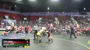 85 lbs Round 1 (4 Team) - Michael Abbey, Hartland vs Tony Endres, Belding Black Knights