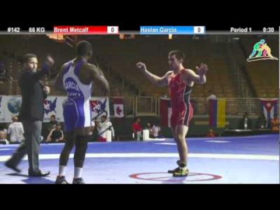 Brent Metcalf (USA) vs. Haslan Garcia (CAN) - 2012 Pan Am: 66 KG FS Gold