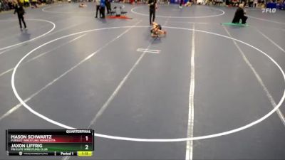 59 lbs Quarterfinal - Jaxon Liffrig, MN Elite Wrestling Club vs Mason Schwartz, Pursuit Wrestling Minnesota