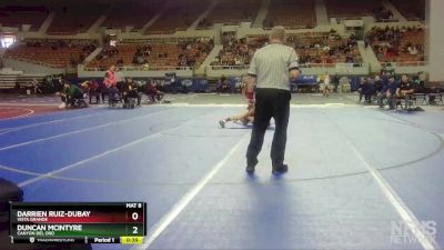 D2-132 lbs Cons. Round 1 - Darrien Ruiz-Dubay, Vista Grande vs Duncan Mcintyre, Canyon Del Oro