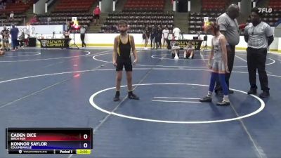 70 lbs Round 3 - Caden Dice, Birch Run vs Konnor Saylor, Columbiaville