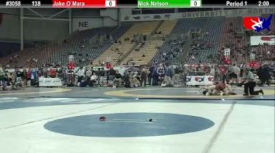 138 lbs champ-round-1 Nick Nelson WI vs. Jake O`Mara IL