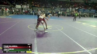 D 1 138 lbs Cons. Round 4 - Tyler Villarreal, Haughton vs Cole Caruso, Chalmette