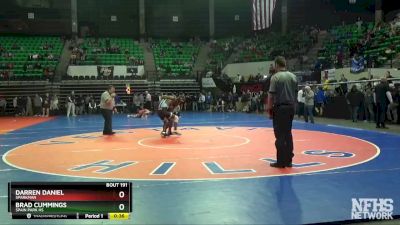 152 lbs Cons. Round 2 - Darren Daniel, Sparkman vs Brad Cummings, Spain Park Hs