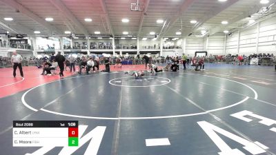 60 lbs Round Of 16 - Cruz Albert, Lynx Wrestling Club vs Cael Moore, Fisheye WC