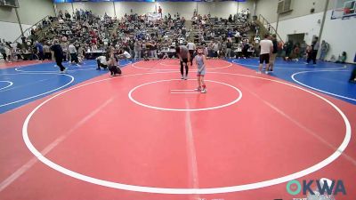 52 lbs Consi Of 8 #1 - Hudson Hood, Collinsville Cardinal Youth Wrestling vs Rhett Mccartney, Scissortail Wrestling Club