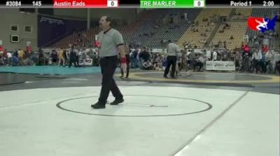 145 lbs champ-round-2 Austin Eads MO vs. TRE MARLER IN