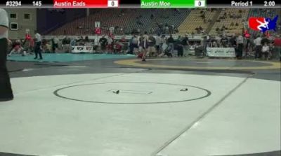 145 lbs champ-round-3 Austin Eads MO vs. Austin Moe WI