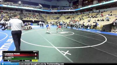 144 Class 3 lbs Cons. Round 2 - Cameron McKee, Jefferson City vs MJ Gritts, Marshfield