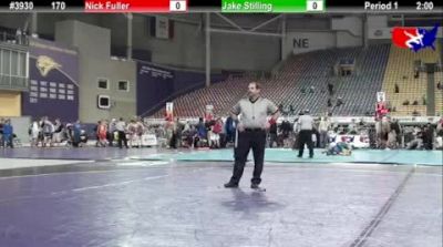 170 lbs quarterfinal Nick Fuller IA vs. Jake Stilling WI