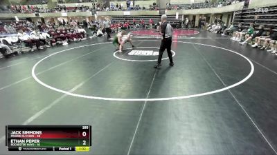 285 lbs Semis & 1st Wrestleback (8 Team) - Jack Simmons, Prairie Du Chien vs Ethan Peper, Rochester Mayo