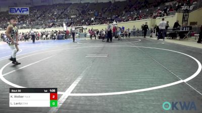 83 lbs Round Of 16 - Kayden Walker, Tulsa Blue T Panthers vs Lennon Lantz, Standfast